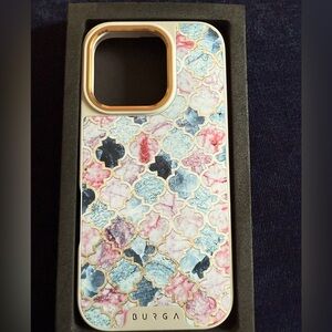 Burga phone case for iPhone 16 Pro. MagSafe Gold